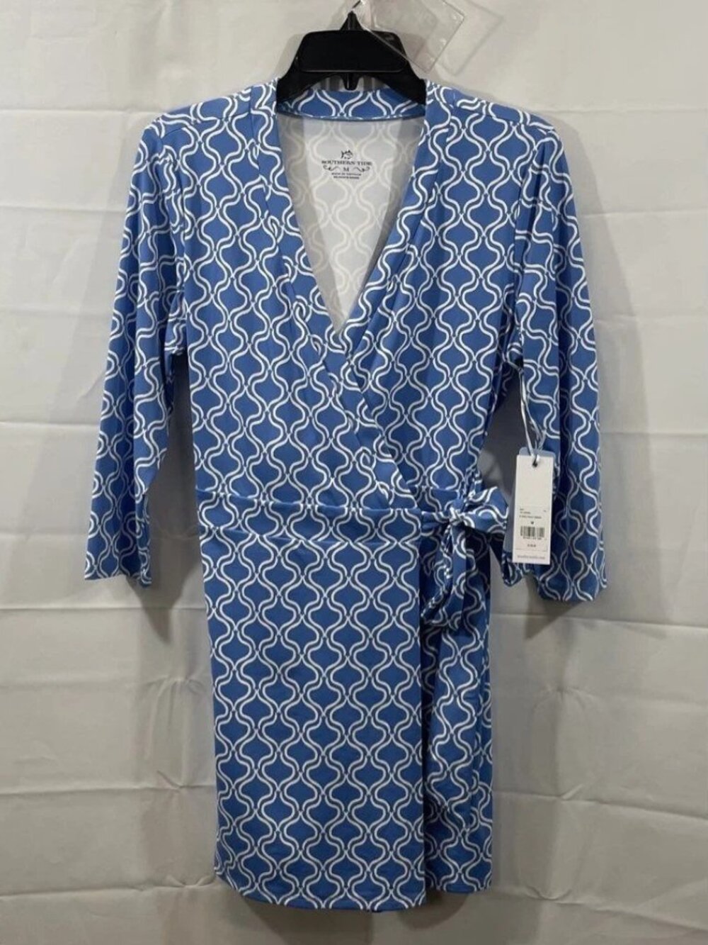 Southern Tide Moira Skort Romper Size Medium NWT Marina Blue & White Print